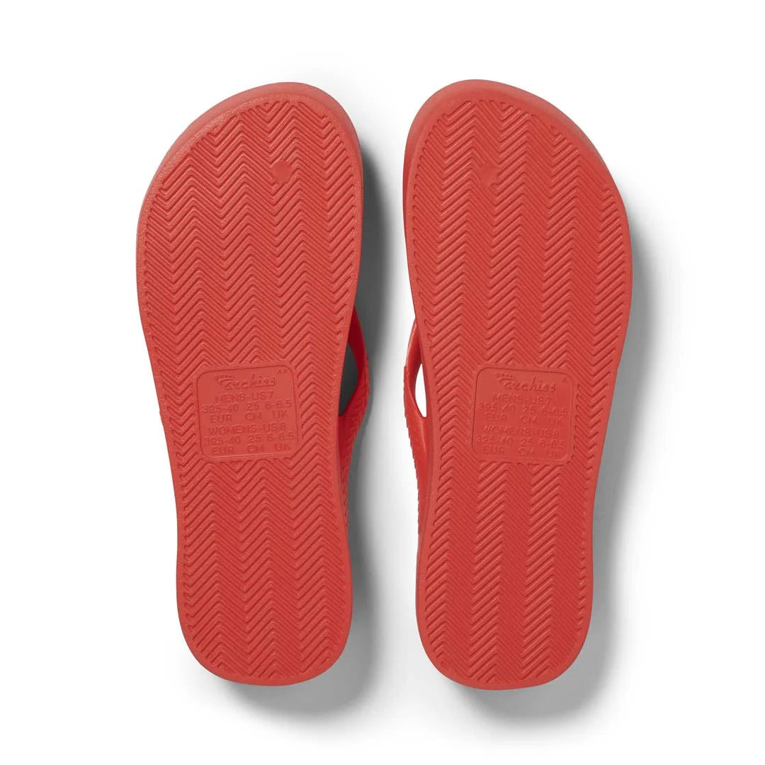 Arch Support Flip Flops - Classic - Coral